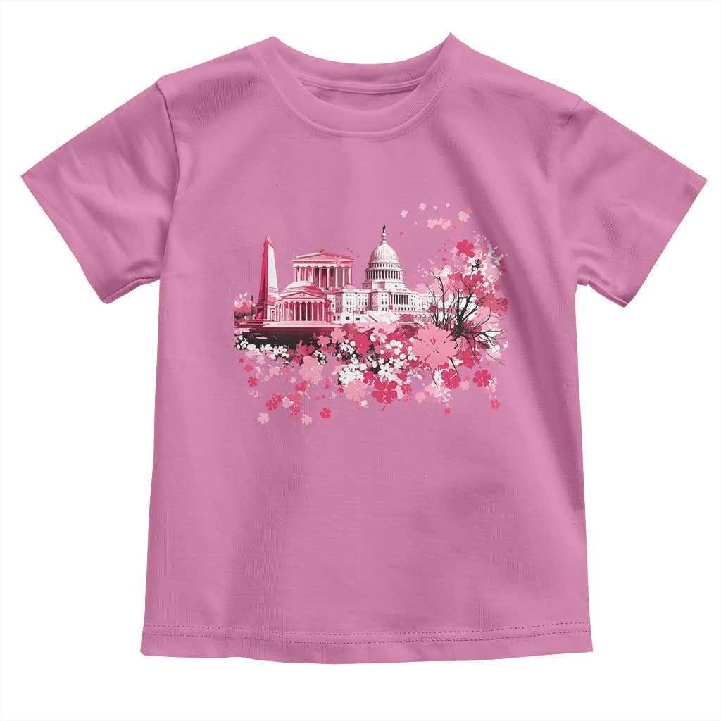 Washington DC Cherry Blossoms Toddler T Shirt Capitol Building Monuments Memorials Sakura TS11