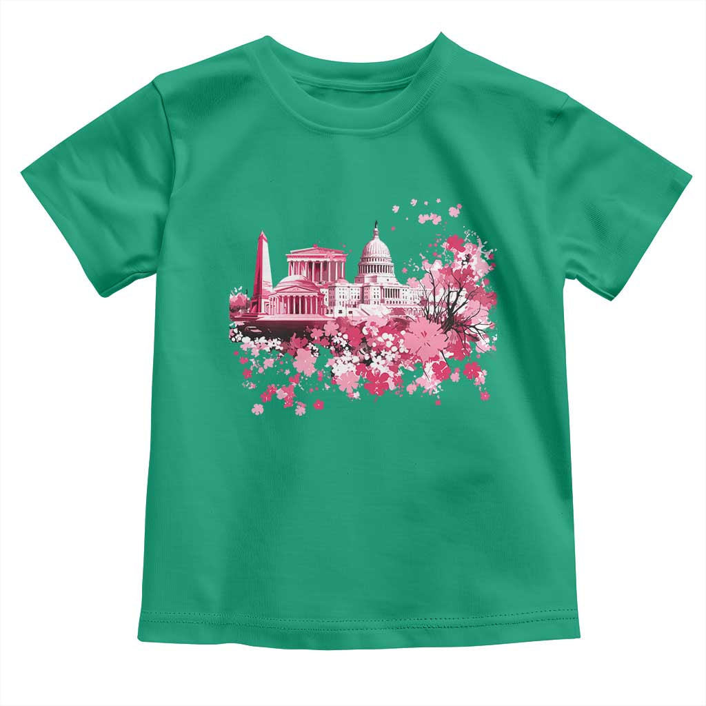 Washington DC Cherry Blossoms Toddler T Shirt Capitol Building Monuments Memorials Sakura