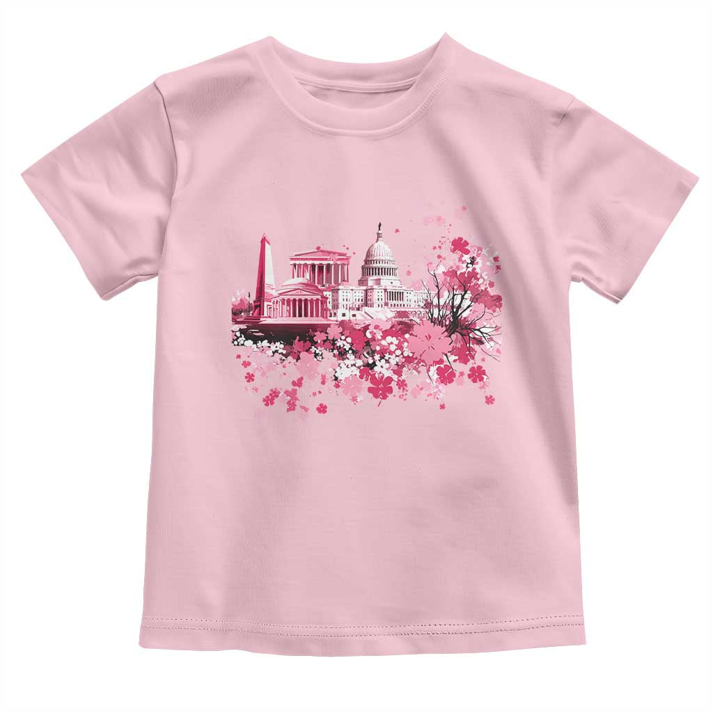 Washington DC Cherry Blossoms Toddler T Shirt Capitol Building Monuments Memorials Sakura