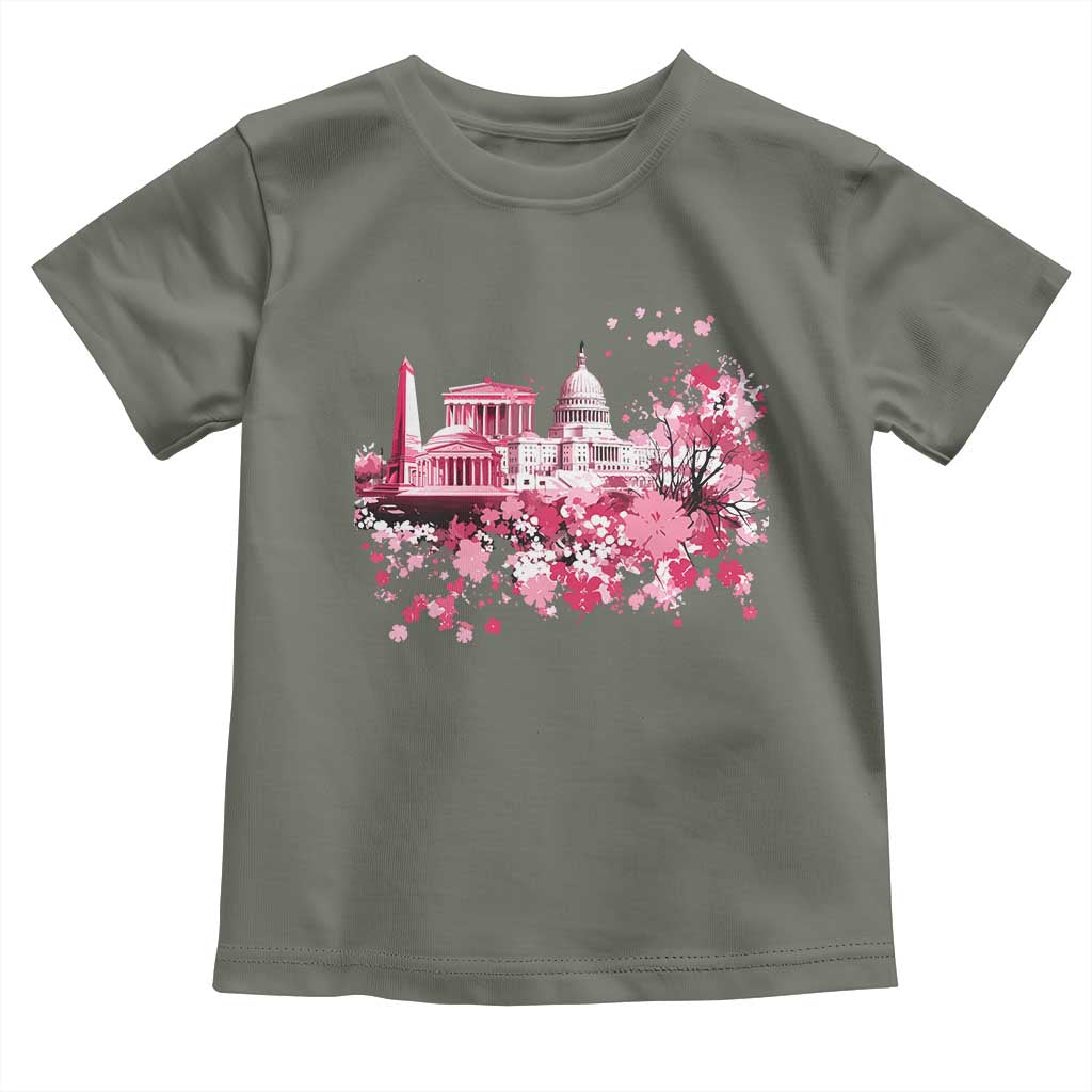 Washington DC Cherry Blossoms Toddler T Shirt Capitol Building Monuments Memorials Sakura TS11