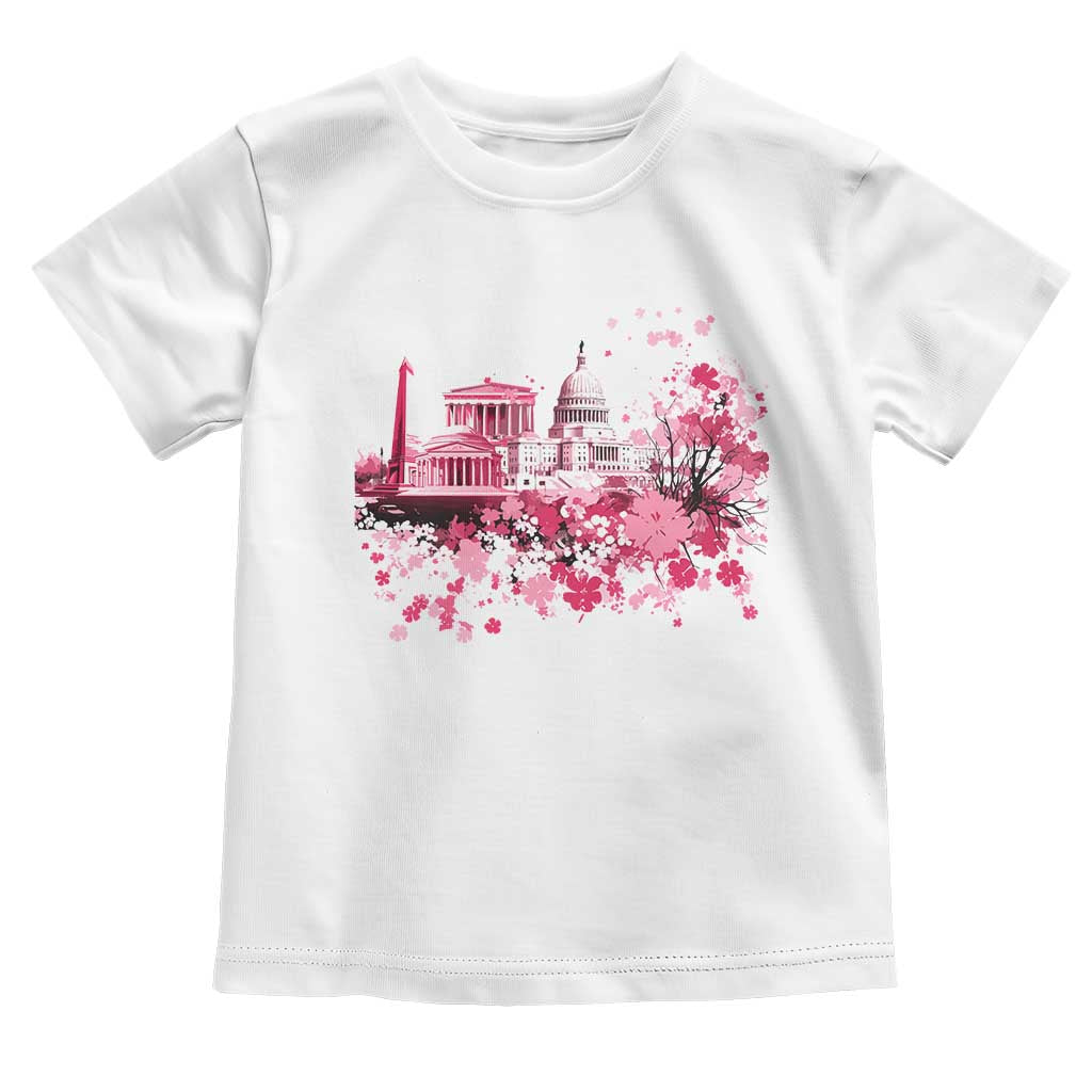 Washington DC Cherry Blossoms Toddler T Shirt Capitol Building Monuments Memorials Sakura