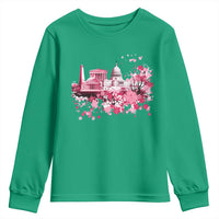 Washington DC Cherry Blossoms Youth Sweatshirt Capitol Building Monuments Memorials Sakura