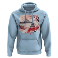 Washington DC Cherry Blossoms Monuments Memorials Hoodie Japanese Art Style Mount Fuji Sakura