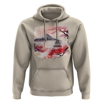Washington DC Cherry Blossoms Monuments Memorials Hoodie Japanese Art Style Mount Fuji Sakura