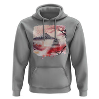 Washington DC Cherry Blossoms Monuments Memorials Hoodie Japanese Art Style Mount Fuji Sakura
