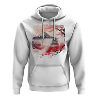 Washington DC Cherry Blossoms Monuments Memorials Hoodie Japanese Art Style Mount Fuji Sakura