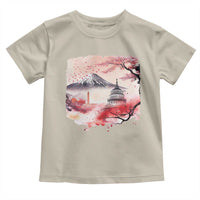 Washington DC Cherry Blossoms Monuments Memorials Toddler T Shirt Japanese Art Style Mount Fuji Sakura
