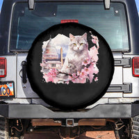 Washington DC Cat Cherry Blossoms Spare Tire Cover Capitol Building Monuments Memorials Sakura