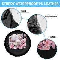 Washington DC Cat Cherry Blossoms Spare Tire Cover Capitol Building Monuments Memorials Sakura