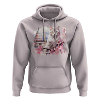 Washington DC Cat Cherry Blossoms Hoodie Capitol Building Monuments Memorials Sakura