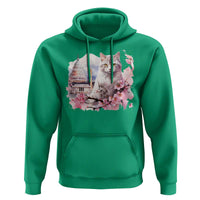 Washington DC Cat Cherry Blossoms Hoodie Capitol Building Monuments Memorials Sakura