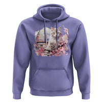 Washington DC Cat Cherry Blossoms Hoodie Capitol Building Monuments Memorials Sakura
