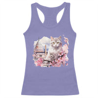 Washington DC Cat Cherry Blossoms Racerback Tank Top Capitol Building Monuments Memorials Sakura