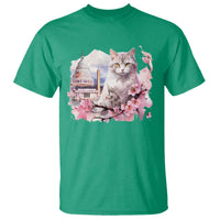 Washington DC Cat Cherry Blossoms T Shirt Capitol Building Monuments Memorials Sakura