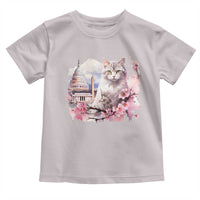 Washington DC Cat Cherry Blossoms Toddler T Shirt Capitol Building Monuments Memorials Sakura