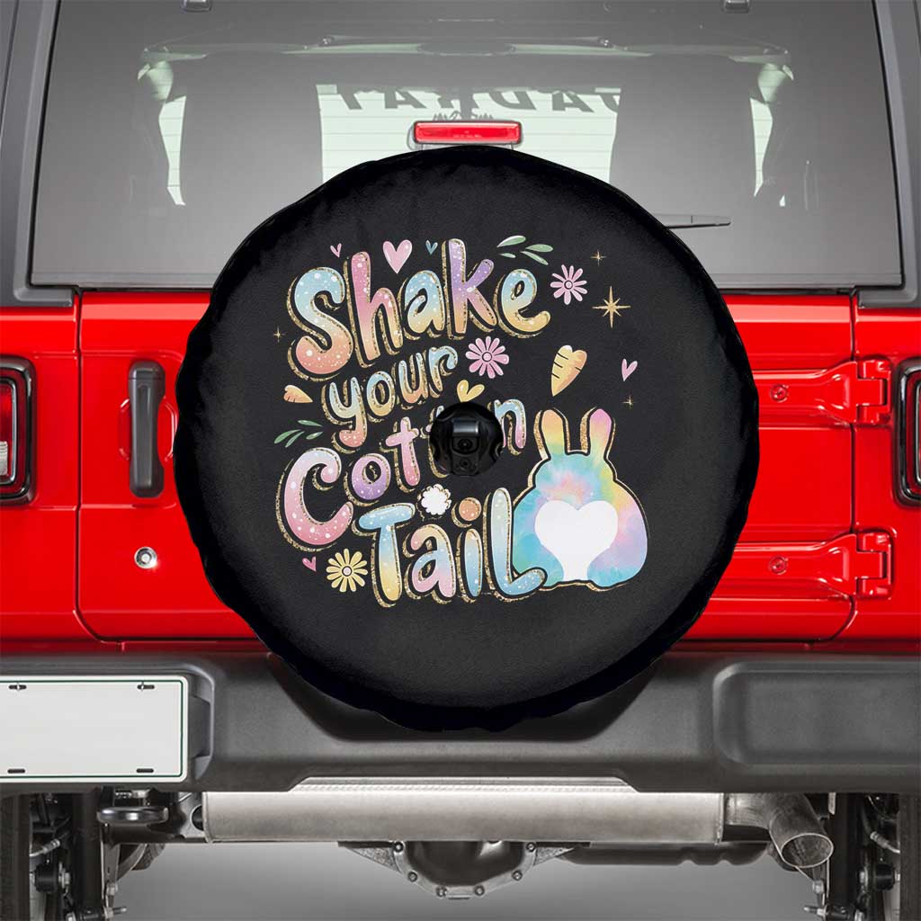 Funny Easter Day Retro Bunny Shake Your Cotton Tail Spare Tire Cover