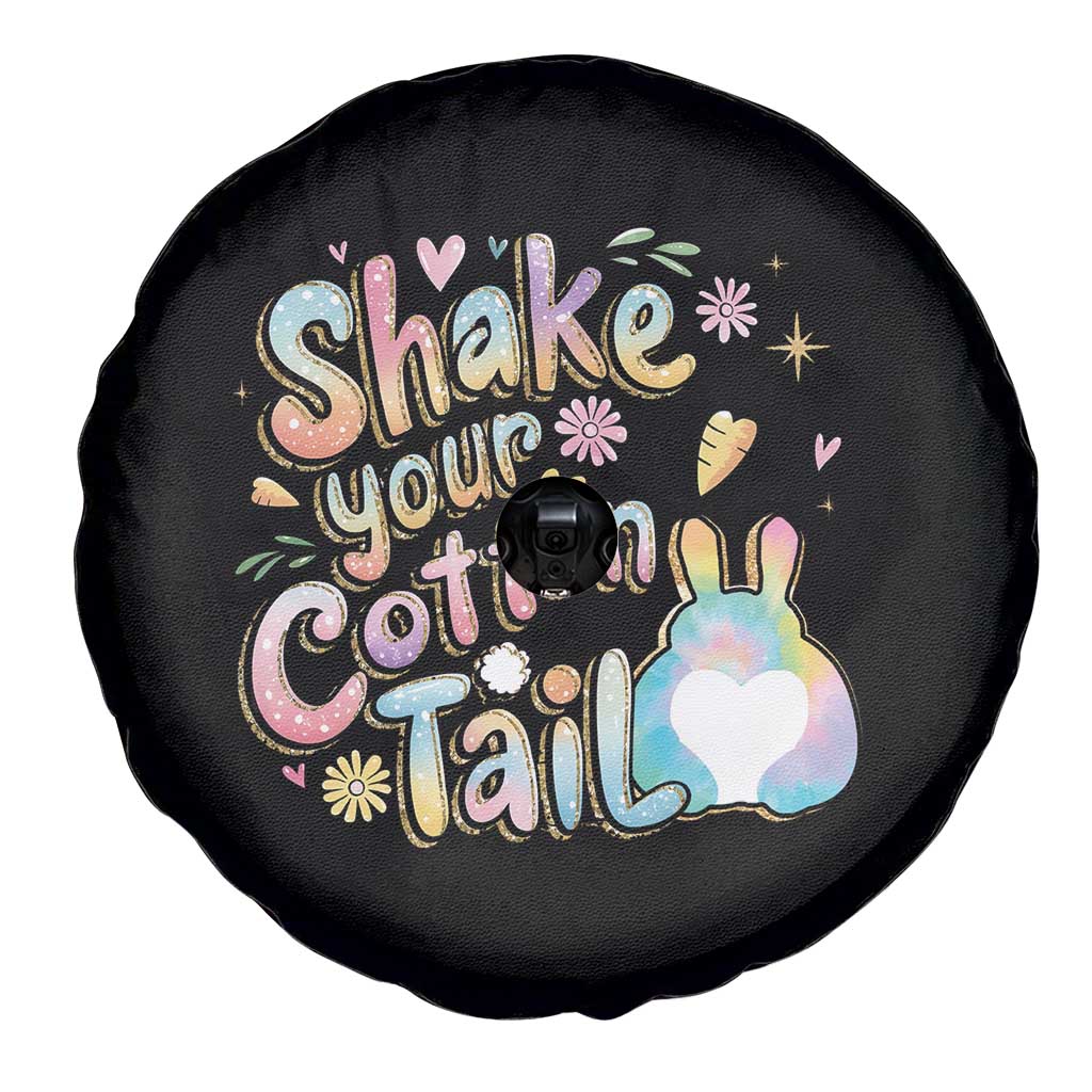 Funny Easter Day Retro Bunny Shake Your Cotton Tail Spare Tire Cover