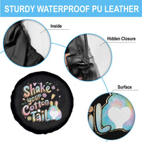 Funny Easter Day Retro Bunny Shake Your Cotton Tail Spare Tire Cover