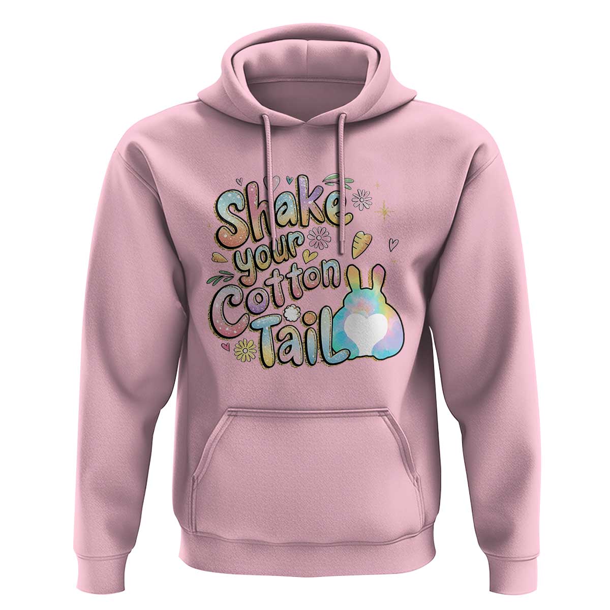 Funny Easter Day Retro Bunny Shake Your Cotton Tail Hoodie