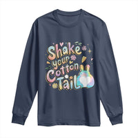 Funny Easter Day Retro Bunny Shake Your Cotton Tail Long Sleeve Shirt