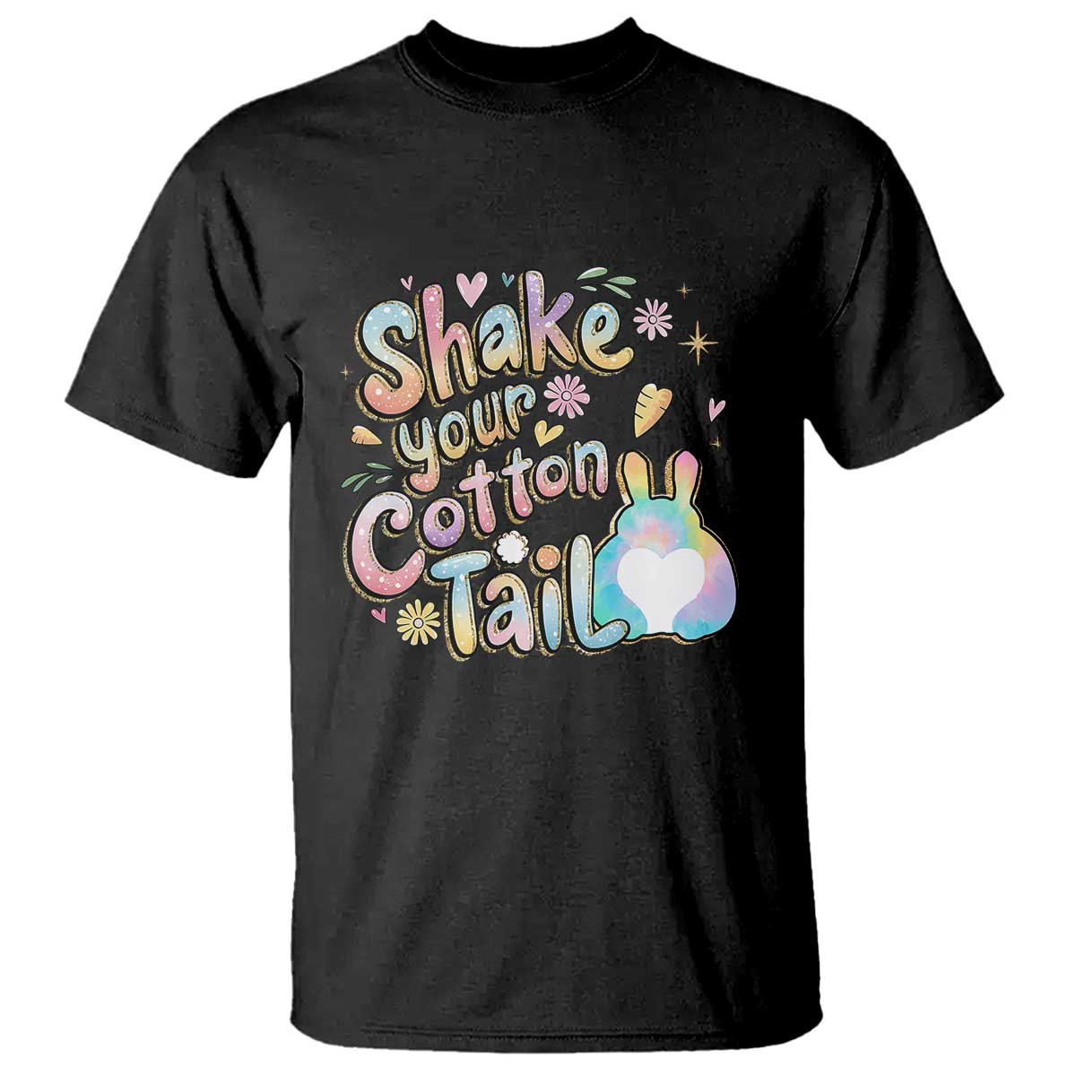 Funny Easter Day Retro Bunny Shake Your Cotton Tail T Shirt