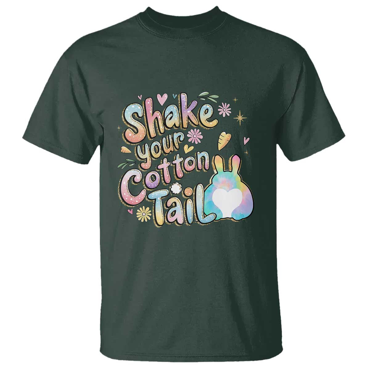 Funny Easter Day Retro Bunny Shake Your Cotton Tail T Shirt