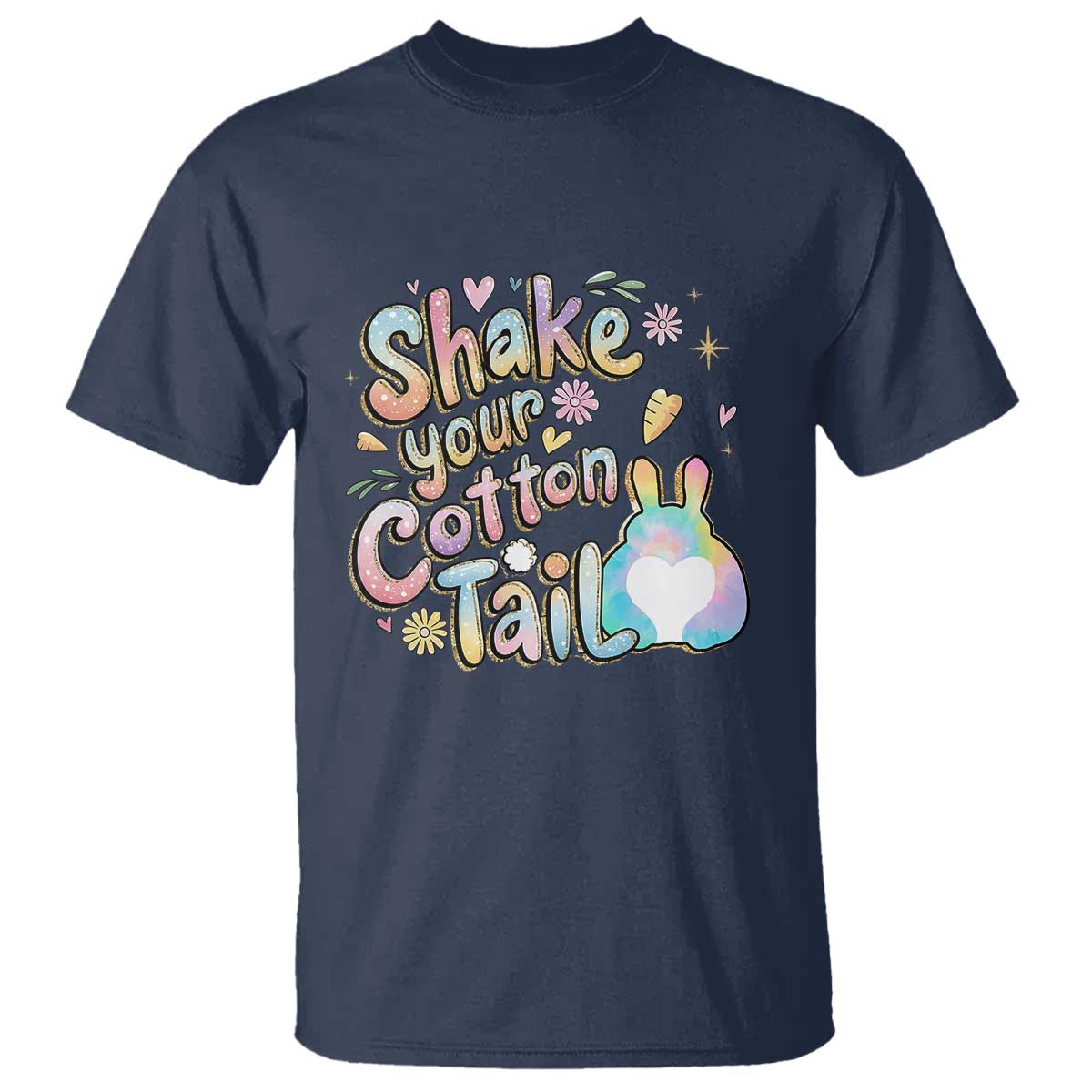 Funny Easter Day Retro Bunny Shake Your Cotton Tail T Shirt