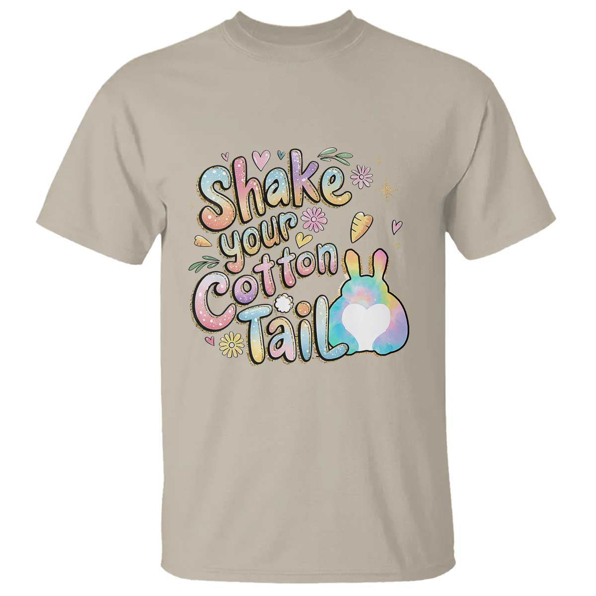 Funny Easter Day Retro Bunny Shake Your Cotton Tail T Shirt