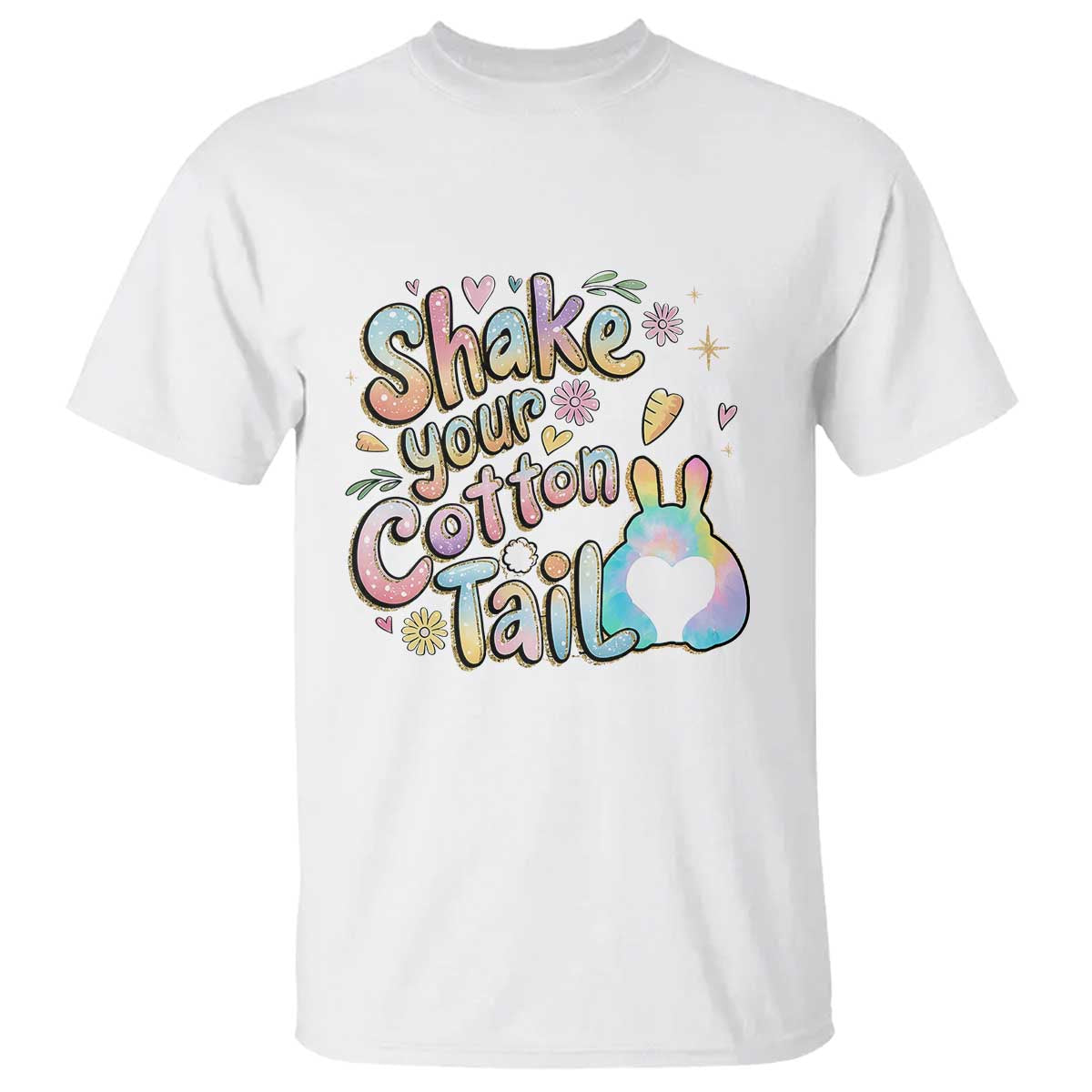 Funny Easter Day Retro Bunny Shake Your Cotton Tail T Shirt