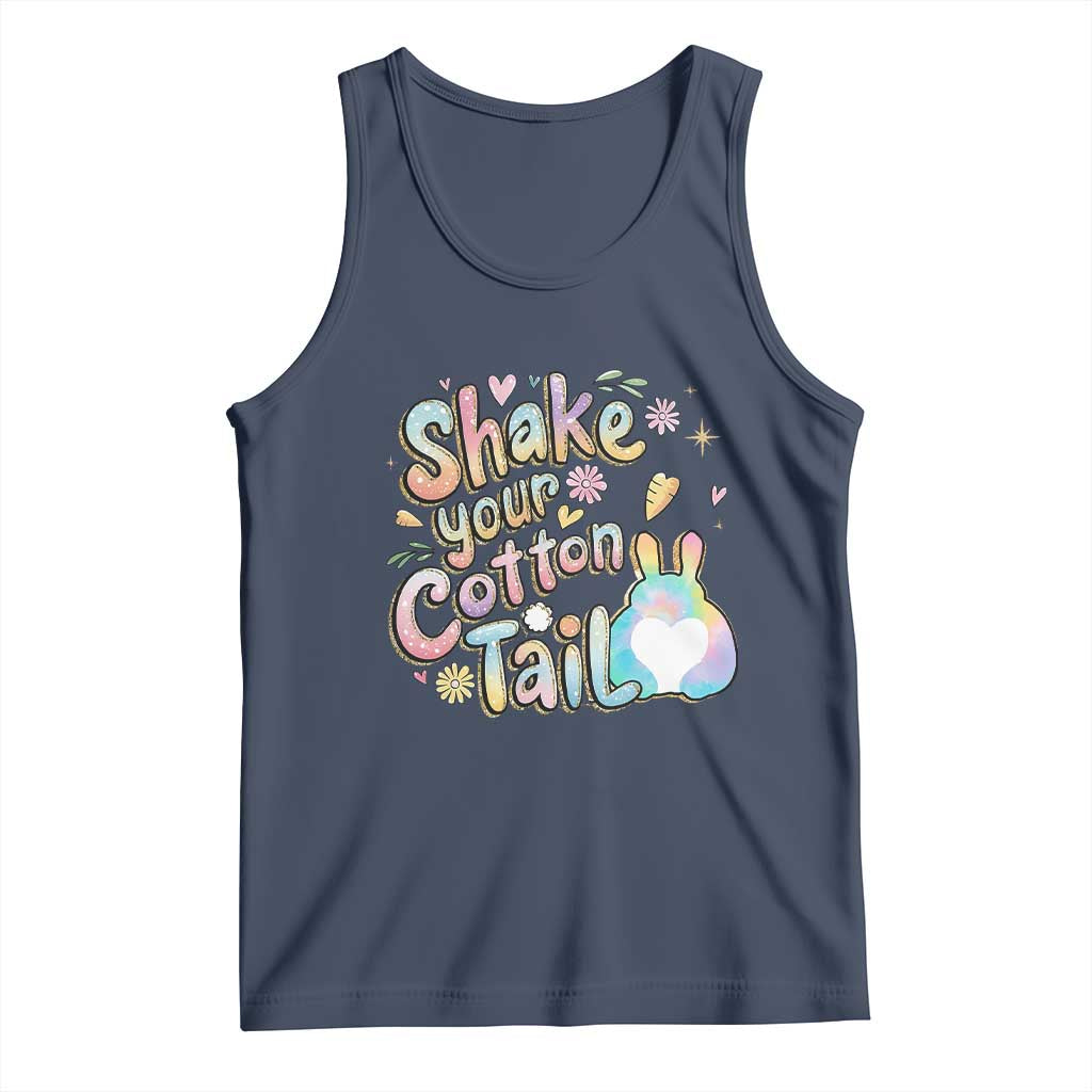 Funny Easter Day Retro Bunny Shake Your Cotton Tail Tank Top
