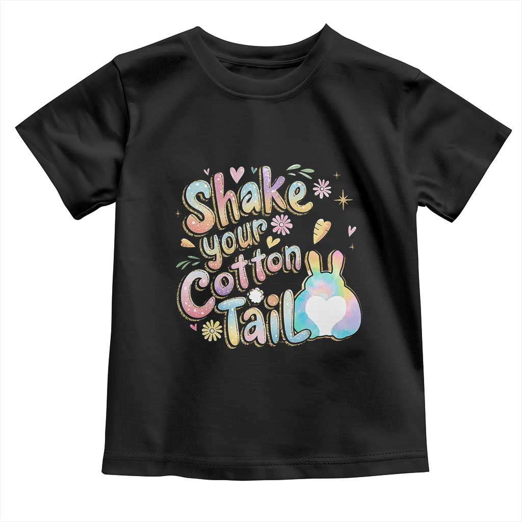 Funny Easter Day Retro Bunny Shake Your Cotton Tail Toddler T Shirt