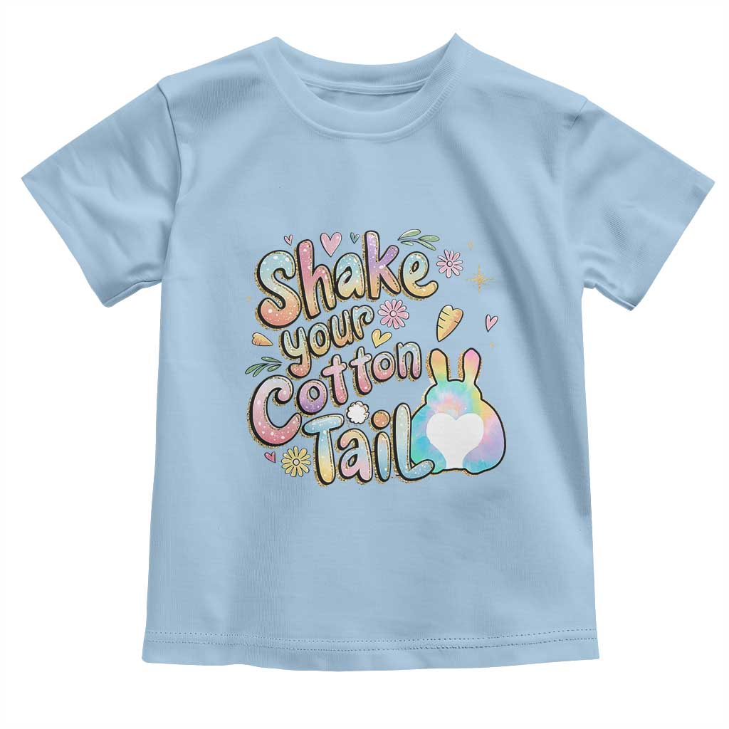 Funny Easter Day Retro Bunny Shake Your Cotton Tail Toddler T Shirt