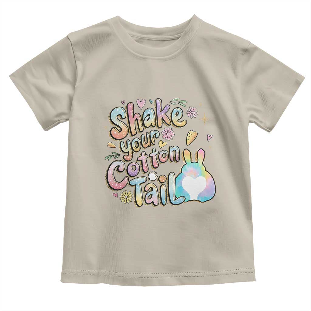 Funny Easter Day Retro Bunny Shake Your Cotton Tail Toddler T Shirt