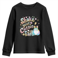 Funny Easter Day Retro Bunny Shake Your Cotton Tail Youth Sweatshirt