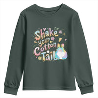 Funny Easter Day Retro Bunny Shake Your Cotton Tail Youth Sweatshirt