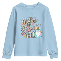 Funny Easter Day Retro Bunny Shake Your Cotton Tail Youth Sweatshirt