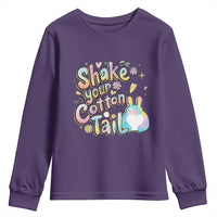 Funny Easter Day Retro Bunny Shake Your Cotton Tail Youth Sweatshirt