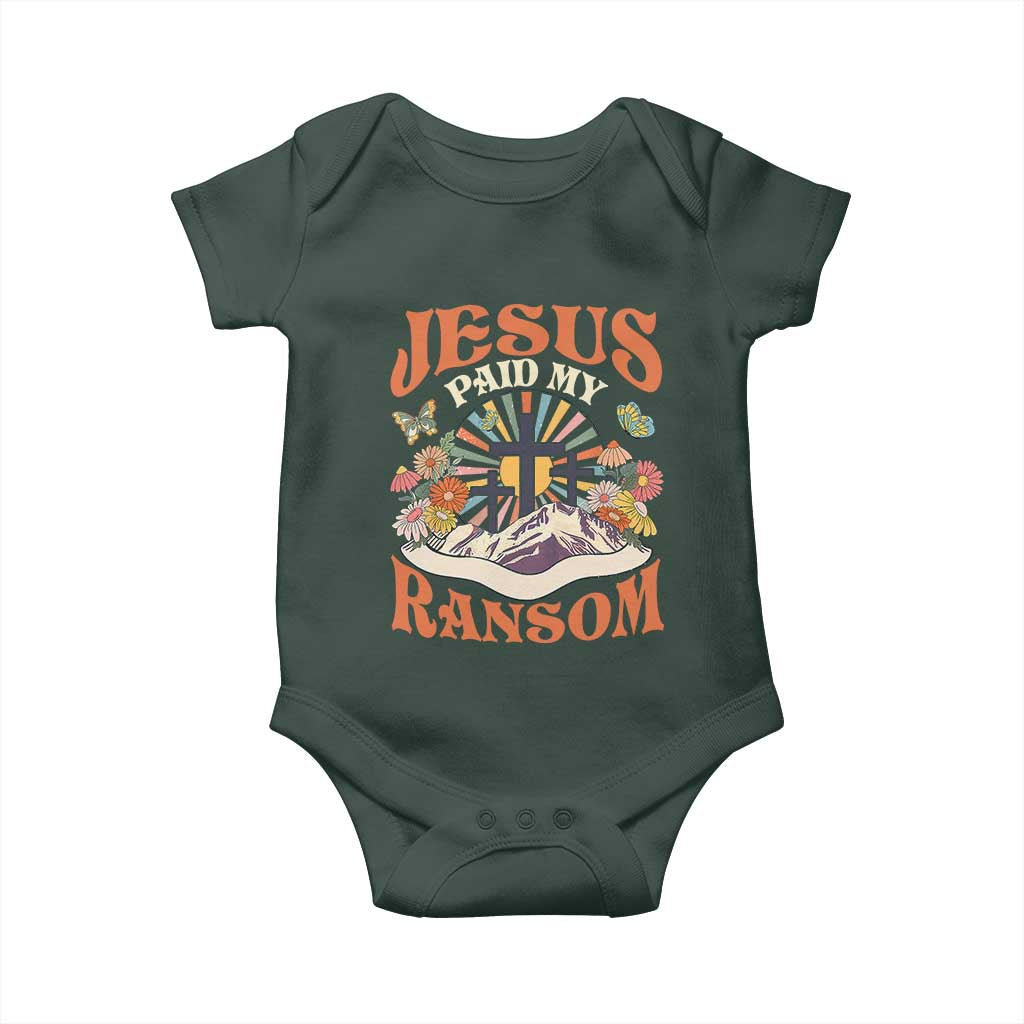 Jesus Paid My Ransom Baby Onesie Jesus Christian Faith Good Friday Bible Verse