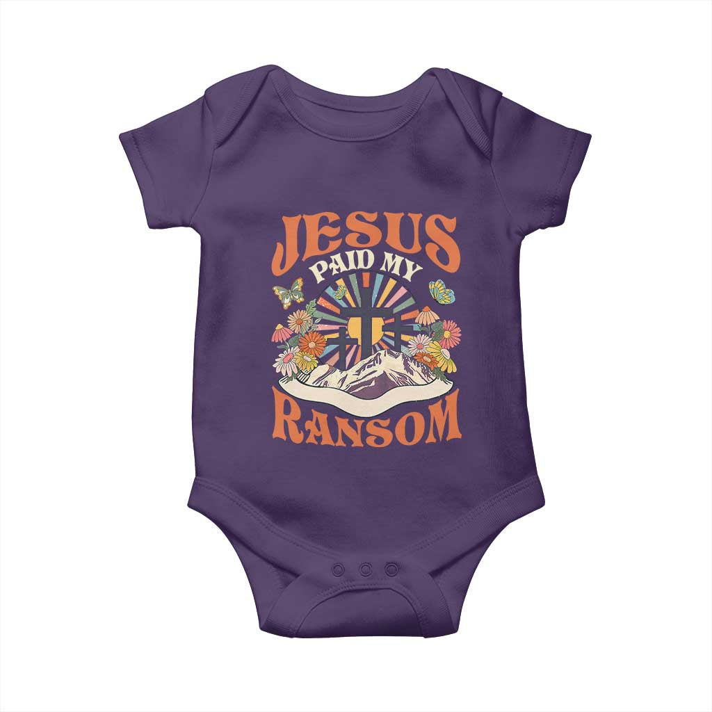 Jesus Paid My Ransom Baby Onesie Jesus Christian Faith Good Friday Bible Verse