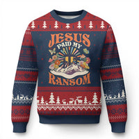 Jesus Paid My Ransom Ugly Christmas Sweater Jesus Christian Faith Good Friday Bible Verse - Wonder Print Shop