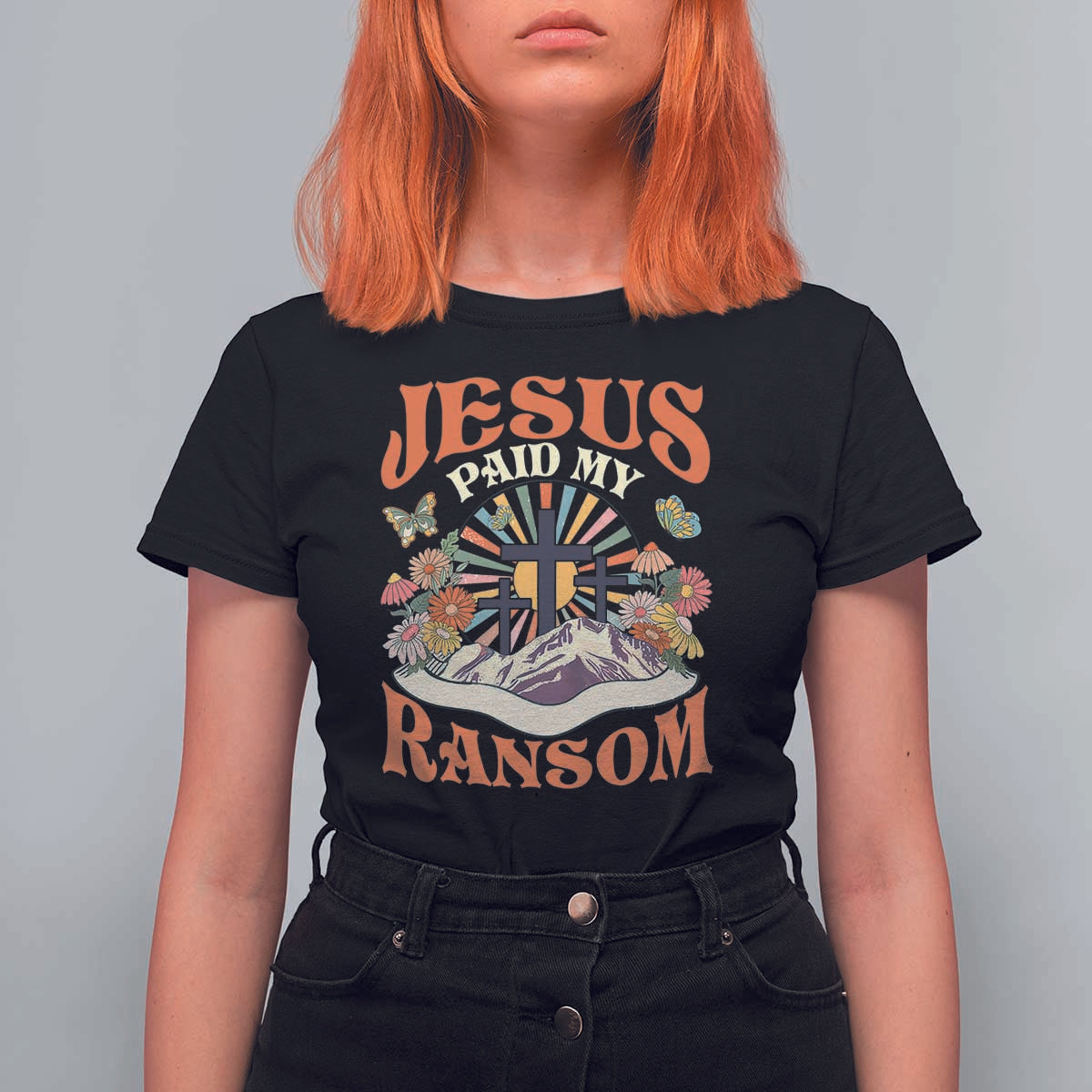 Jesus Paid My Ransom T Shirt For Women Jesus Christian Faith Good Friday Bible Verse