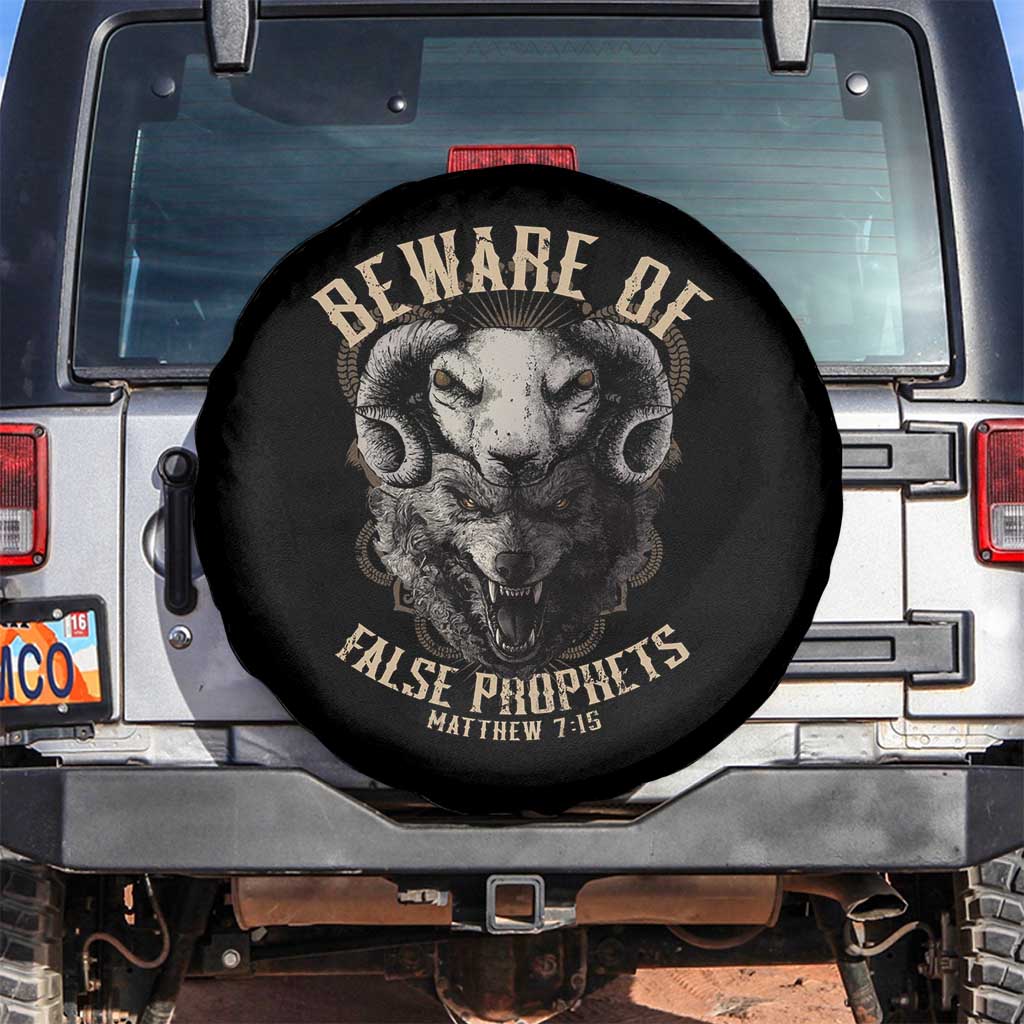 Beware Of False Prophets Spare Tire Cover Christian Sheep Wolf