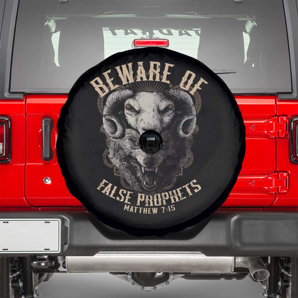 Beware Of False Prophets Spare Tire Cover Christian Sheep Wolf