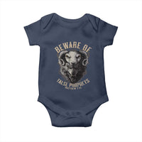 Beware Of False Prophets Baby Onesie Christian Sheep Wolf