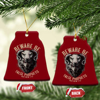 Beware Of False Prophets Ceramic Ornament Christian Sheep Wolf - Wonder Print Shop