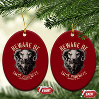 Beware Of False Prophets Ceramic Ornament Christian Sheep Wolf - Wonder Print Shop
