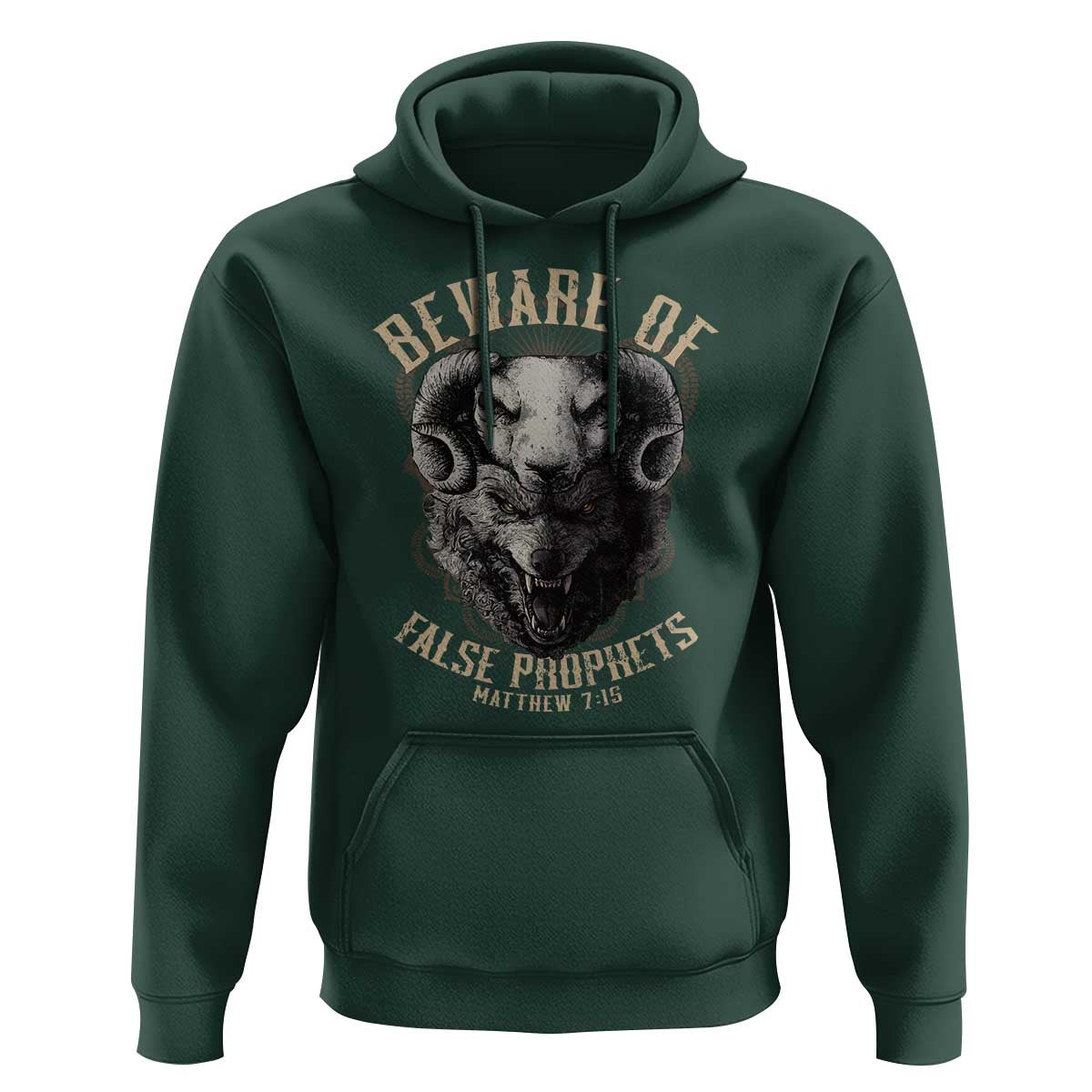 Beware Of False Prophets Hoodie Christian Sheep Wolf