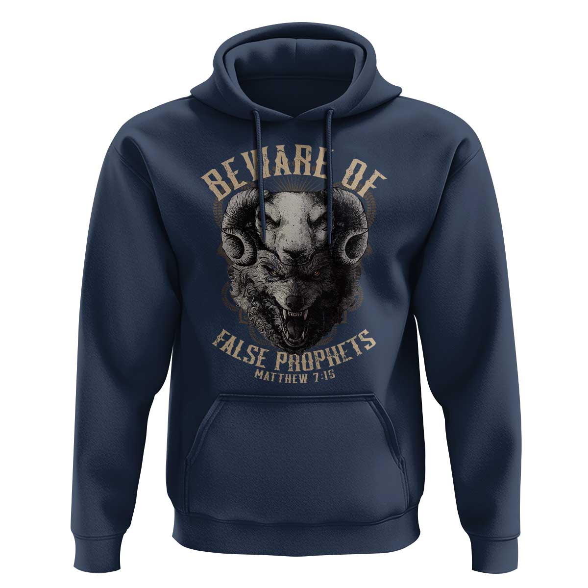 Beware Of False Prophets Hoodie Christian Sheep Wolf