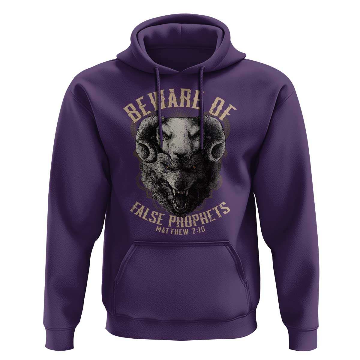 Beware Of False Prophets Hoodie Christian Sheep Wolf