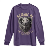 Beware Of False Prophets Long Sleeve Shirt Christian Sheep Wolf